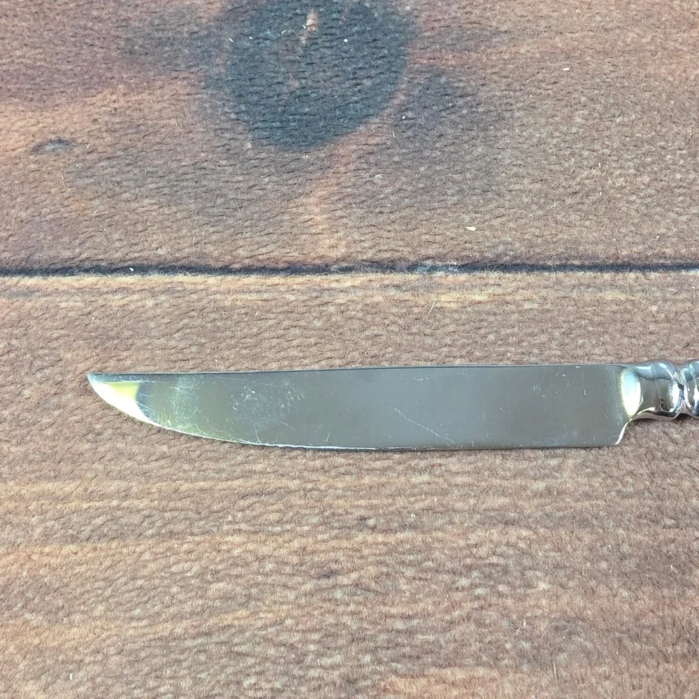 MacKenzie-Childs Checkmate Steak Knife Home OS Silver Good Serrated Checkered